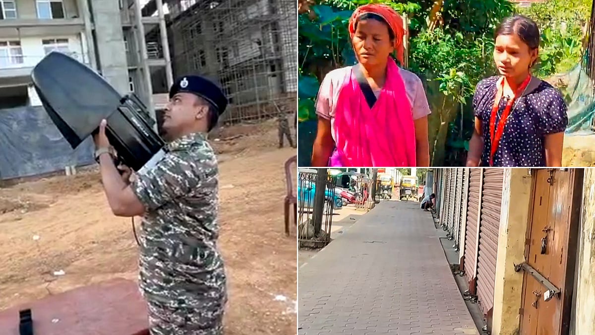 PTI | X/@manipur_police : Violence erupts in Manipur's Jiribam and drone attacks were observed prompting security forces to beef up control.